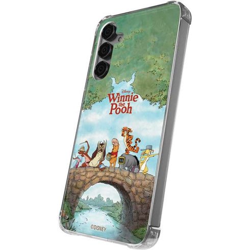 Disney Winnie the Pooh All Characters Galaxy S24 Plus Clear Case